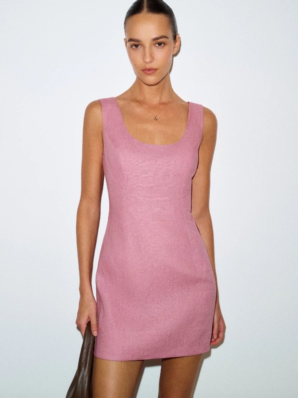 Reformation Franceska Linen Dress in Rose Petals Size 0 - NWT (Sold Out Online)